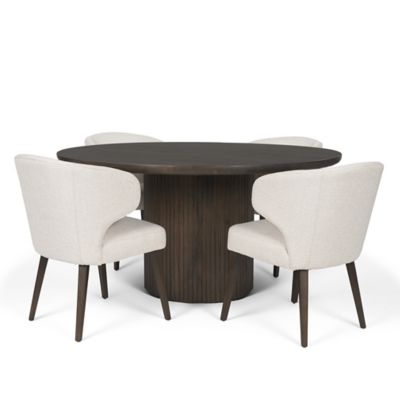 Terra Fluted 5-Piece Dining Set