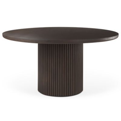 Terra Fluted 6-Piece Dining Set with Sloan Cabinet