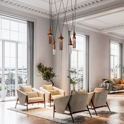 Nappe LED Multi Light Pendant
