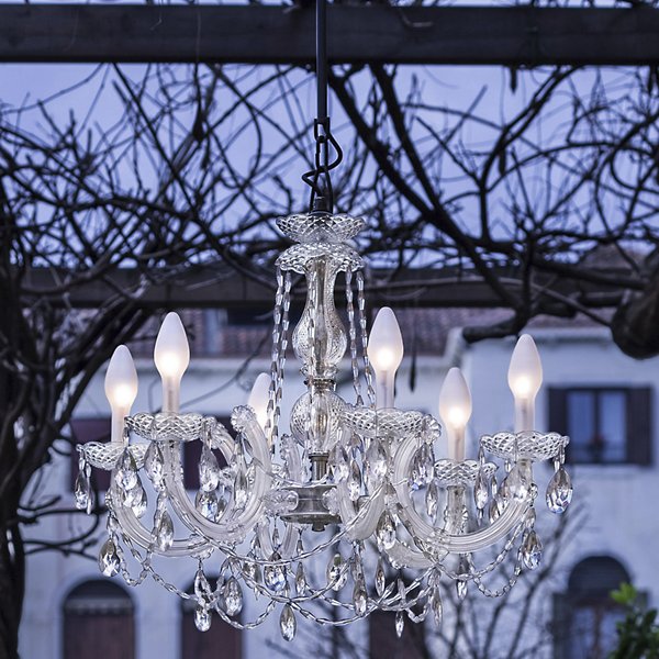 Drylight Small LED Outdoor Chandelier