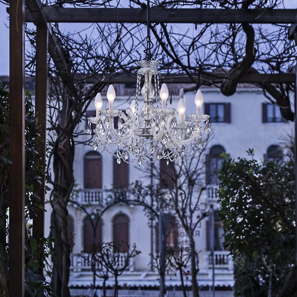 Drylight Small LED Outdoor Chandelier