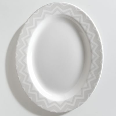 Zig Zag Oval Dish