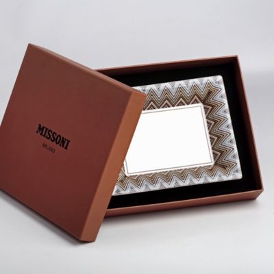 Zig Zag Rectangular Tray in Luxury Box