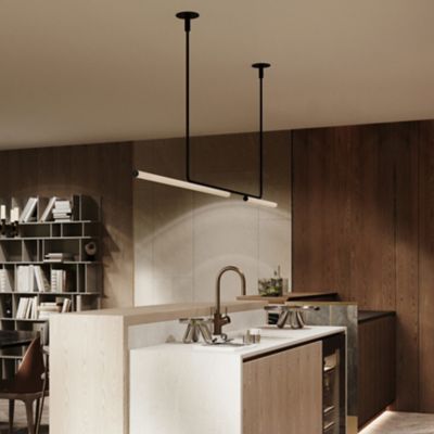 Shown in Black finish, 83 inch size, in use