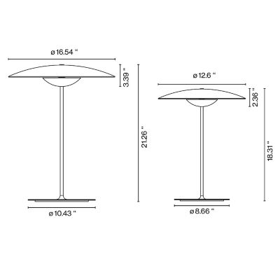 led ginger table lamp