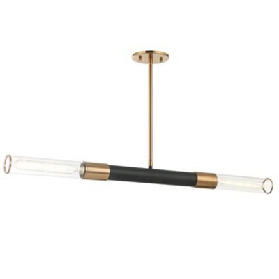 Fredo Pendant Light (Black w/Brass/2 Lights)-OPEN BOX RETURN