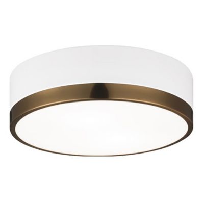 Tommaso Ceiling Light (White with Brass|12 In) - OPEN BOX
