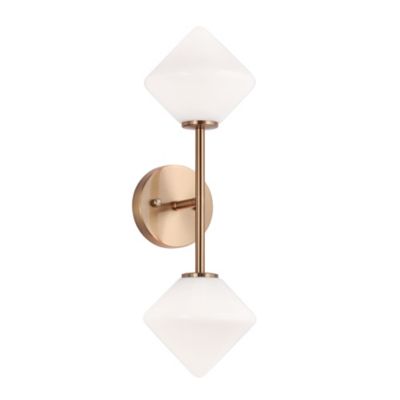 Adelina Diamond Wall Sconce (Opal/Brass) - OPEN BOX RETURN