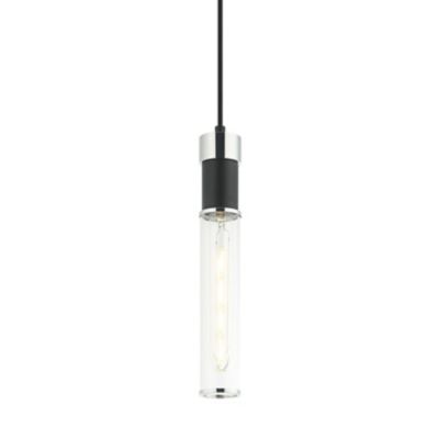 Fredo Mini Pendant Light (Matte Black with Chrome)-OPEN BOX