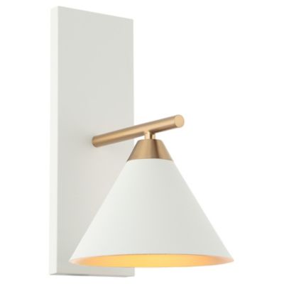 Bliss Wall Sconce (Aged Gold Brass with White) - OPEN BOX