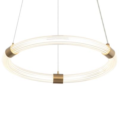 Papilla LED Chandelier (Aged Gold Brass|16 In) - OPEN BOX