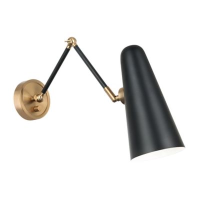 black arm wall light