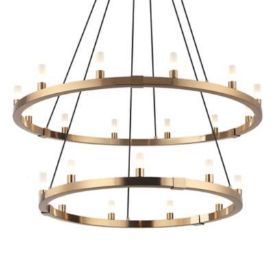Maurer Round Double Chandelier