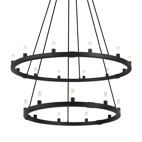 Cascadian Round Double Chandelier