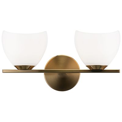 Uptowne Wall Sconce (Aged Gold Brass|2 Light) - OPEN BOX