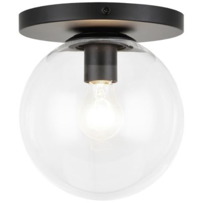 Cosmo Wall/Ceiling Light (Clear|Black|8 Inch|Yes) - OPEN BOX