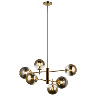 Shown in Aged Gold Brass with Gradient Gold Glass finish, Small size