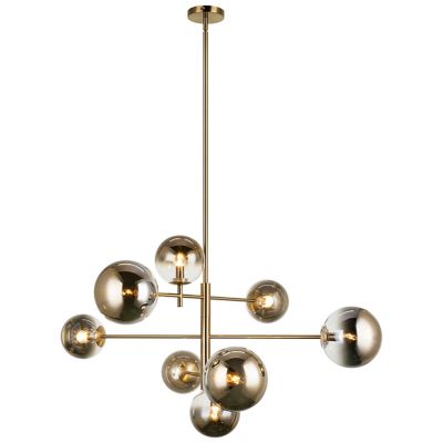 Shown in Aged Gold Brass with Gradient Gold Glass finish, Large size