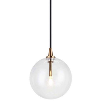 Bolha Mini Pendant (Aged Gold Brass|5 In) - OPEN BOX