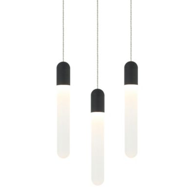 Aydin LED Multi-Light Pendant (Matte Black|3 Light)-OPEN BOX