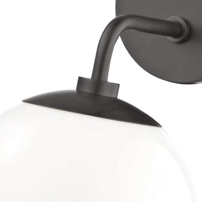 Stella 2-Light Wall Sconce - Opal Glossy Glass