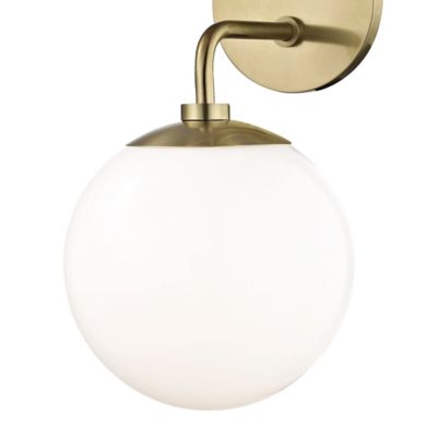 Stella 2-Light Wall Sconce - Opal Glossy Glass