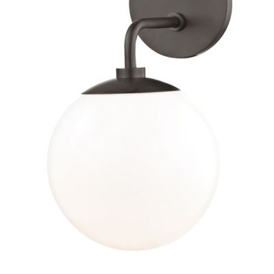 Stella 2-Light Wall Sconce - Opal Glossy Glass