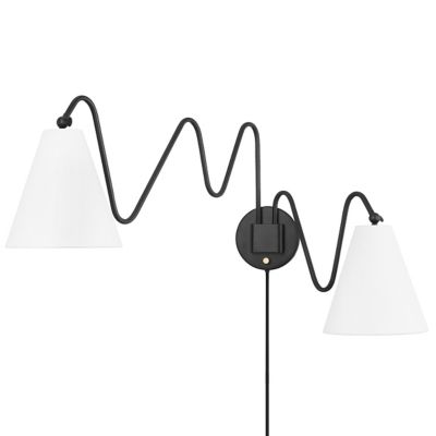 Onda 2-Light Plug-in Wall Sconce