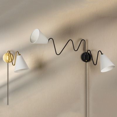 Onda 2-Light Plug-in Wall Sconce