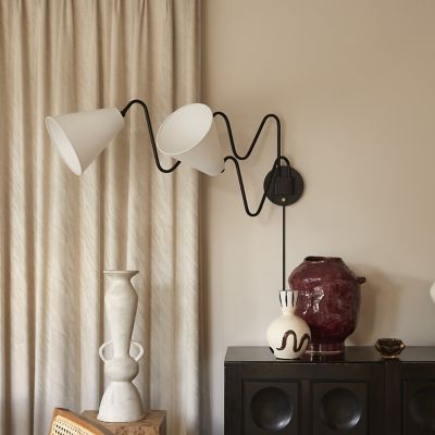 Onda 2-Light Plug-in Wall Sconce