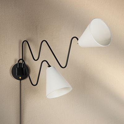 Onda 2-Light Plug-in Wall Sconce