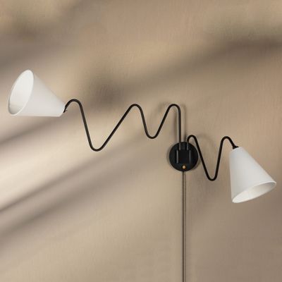 Onda 2-Light Plug-in Wall Sconce