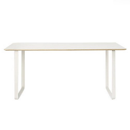 70/70 Table by Muuto (Aluminum/White) - OPEN BOX RETURN