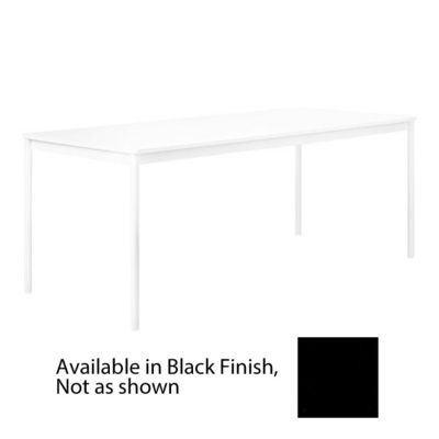 Base Rectangle Table by Muuto (Black/Wood) - OPEN BOX RETURN