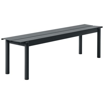 Linear Steel Outdoor Bench