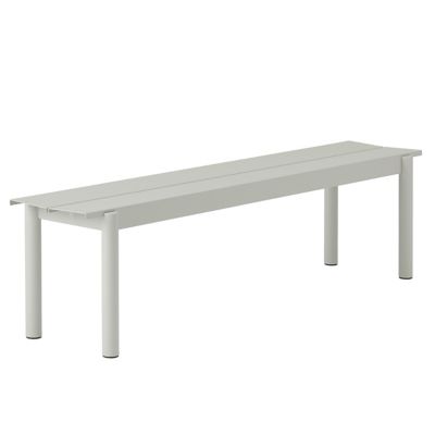 Linear Steel Outdoor Bench
