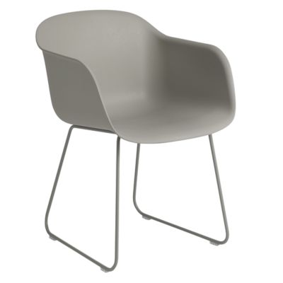 Fiber Armchair with Sled Base