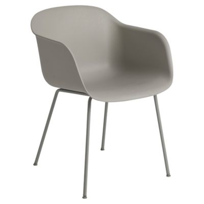 Fiber Armchair with Tube Base
