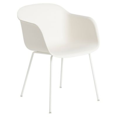 Fiber Armchair with Tube Base