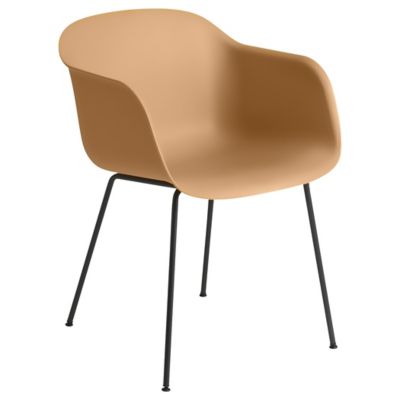 Fiber Armchair with Tube Base