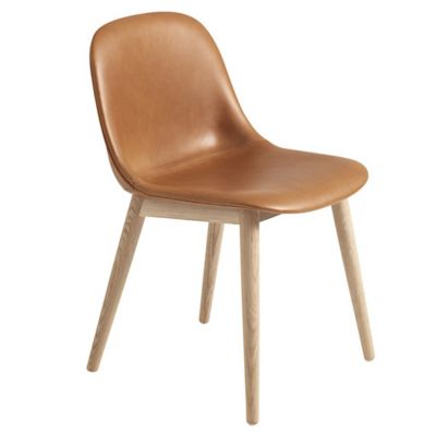 Fiber Side Chair with Wood Base