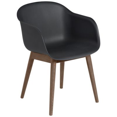 Fiber Armchair Wood Base