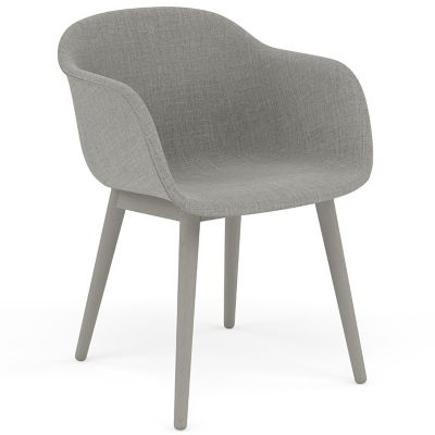 Fiber Armchair Wood Base