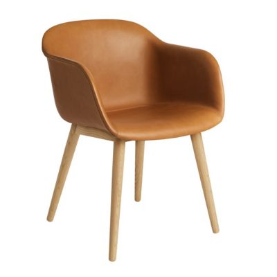 Fiber Armchair Wood Base