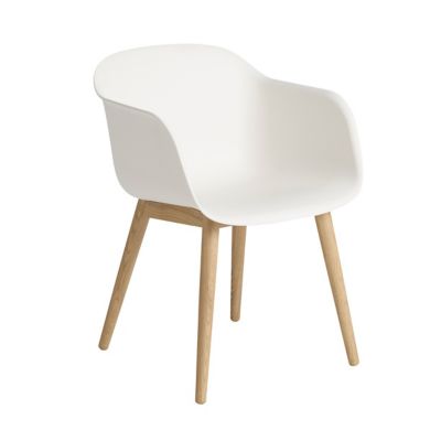 Fiber Armchair Wood Base