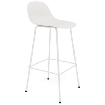 Fiber Stool Tube Base with Backrest