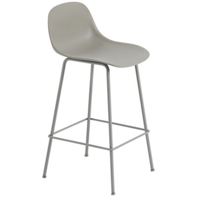 Fiber Stool Tube Base with Backrest