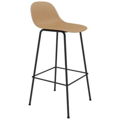 Fiber Stool Tube Base with Backrest