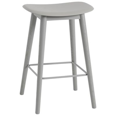 Fiber Stool Wood Base