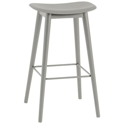 Fiber Stool Wood Base